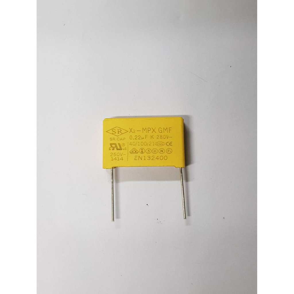 capacitor X2 series 0.22UF 0.33UF Polypropylene film capacitor New Pit 22.5 mm