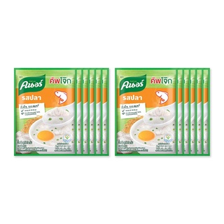 คนอร์ โจ๊กกึ่งสำเร็จรูป ชนิดซอง รสปลา 35 กรัม x 12 ซอง Knorr Sachet Jok Fish 35 g x 12 Sachets