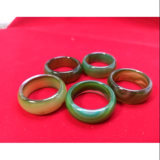 แหวนอาเกตเขียวลดล้าง​สต๊อก​80บาท