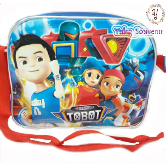 กระเป๋าสะพาย Tobot เหมาะกับหนังสือ กระเป๋าบทเรียนสําหรับเด็กพร้อมภาพตัวละคร Tobot