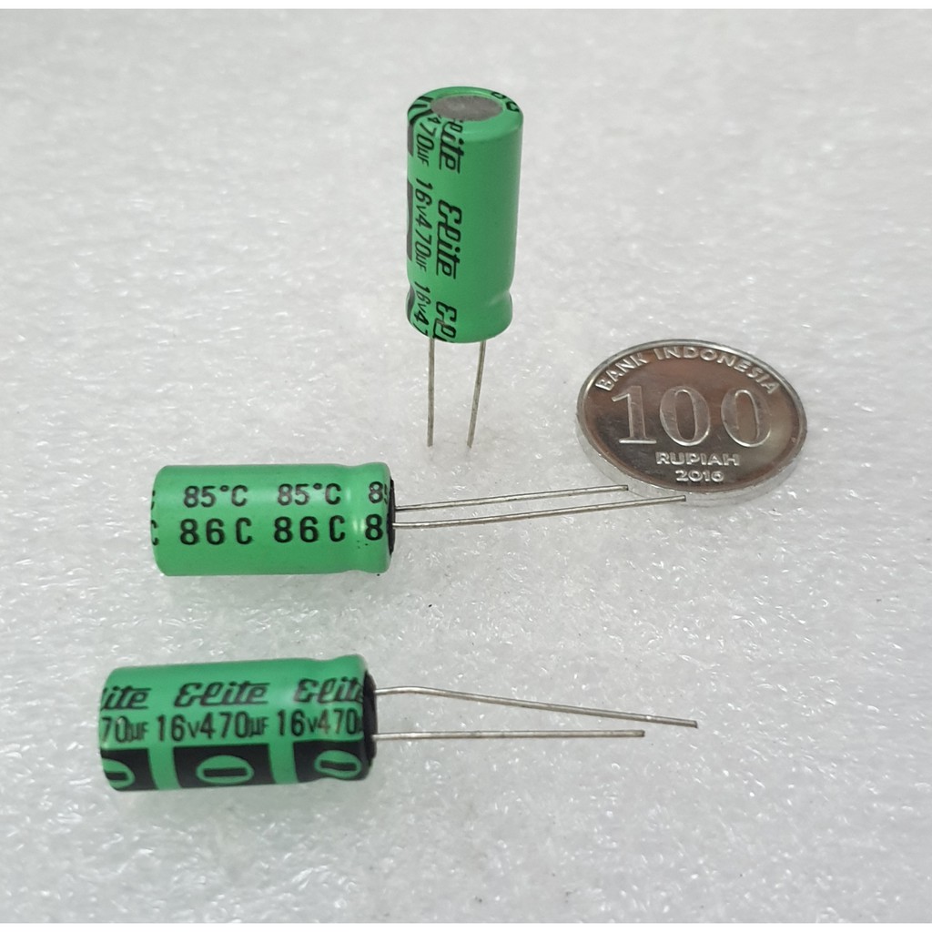 Elco Capacitor 470uf 16v Elite