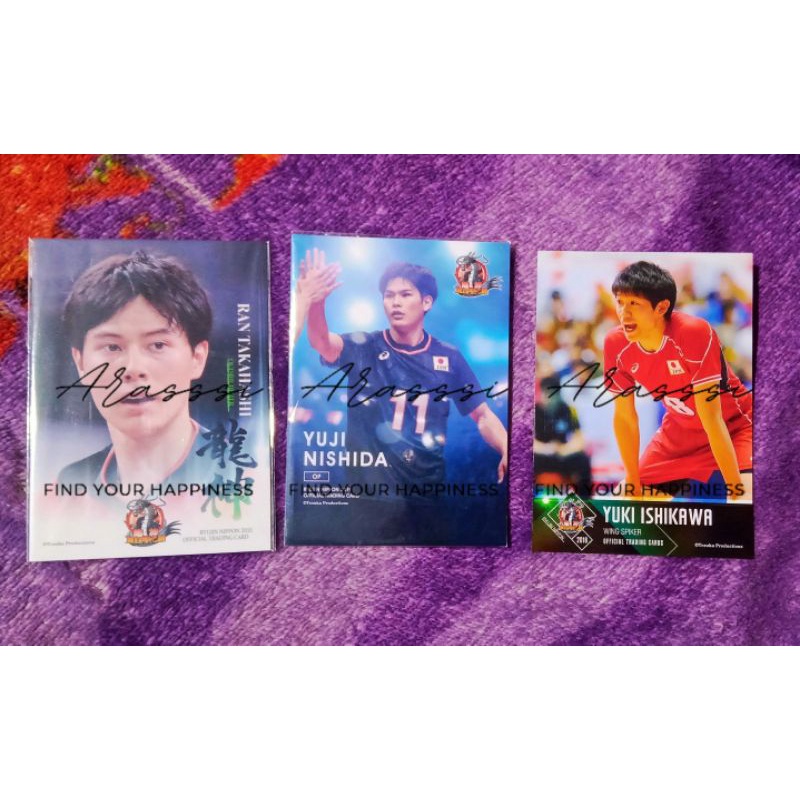 การ์ดสะสม tc ran takahashi yuji nishida yuki ishkawa