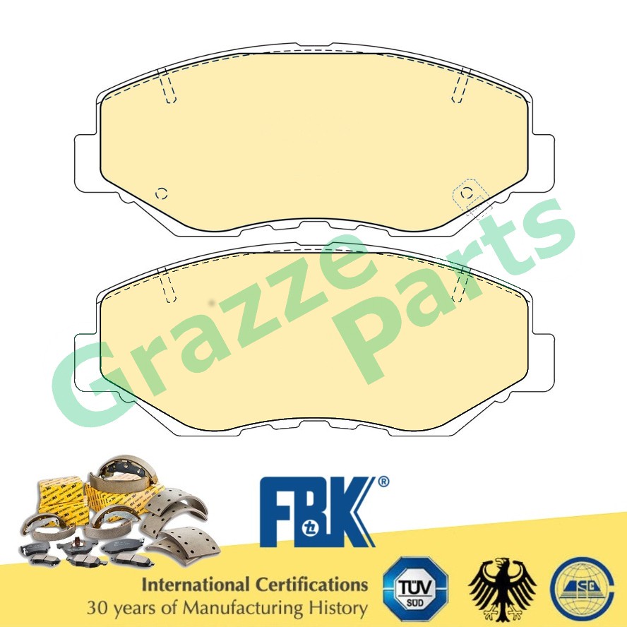 FBK แผ่นดิสก์เบรคด้านหน้าสําหรับ FD5804MS - Honda CRV S9A RD5 RD6 RD7 2004-2007