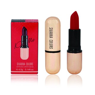 SIVANNA COLORS Matte Stay Lipstick Kiss Me HF688 I ซีเวนน่า คัลเลอร์ส ลิปสติก