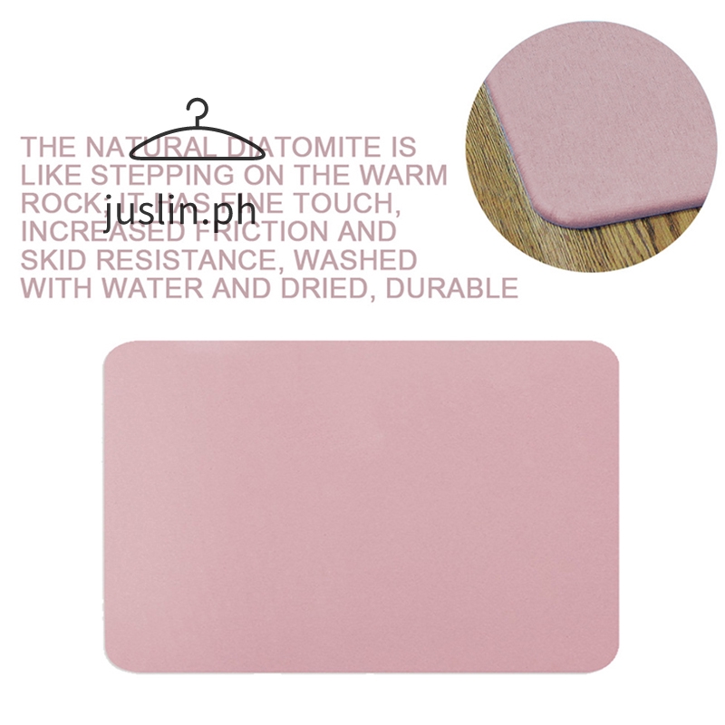Diatomite Japan Style Diatomaceous Bath Mat Nonslip Bathroom Mat Strong Water Absorption Pad