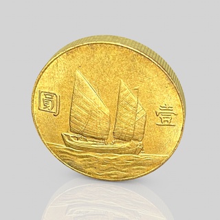 เหรียญเงินดอลลาร์ ชุบทอง ของขวัญ สไตล์จีนโบราณ สร้างสรรค์ สําหรับตกแต่งบ้าน