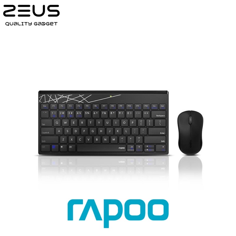 RAPOO 1800 Pro Wireless Optical Mouse &amp; Keyboard (เมาส์และคีย์บอร์ด)