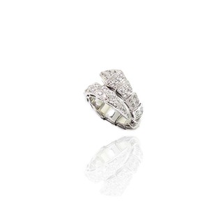 SWAN - Snake Ring แหวนเงินแท้ ฝังเพชรคิวบิคเซอร์โคเนีย cubic zirconia ฟรีไซส์