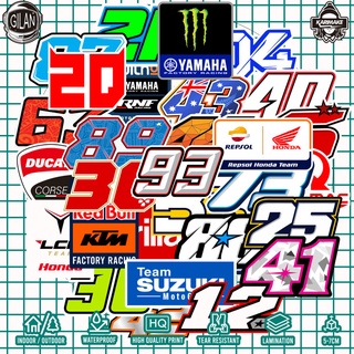 สติกเกอร์ ลาย RACING MOTOGP RIDER TEAM สําหรับติดตกแต่งแล็ปท็อป