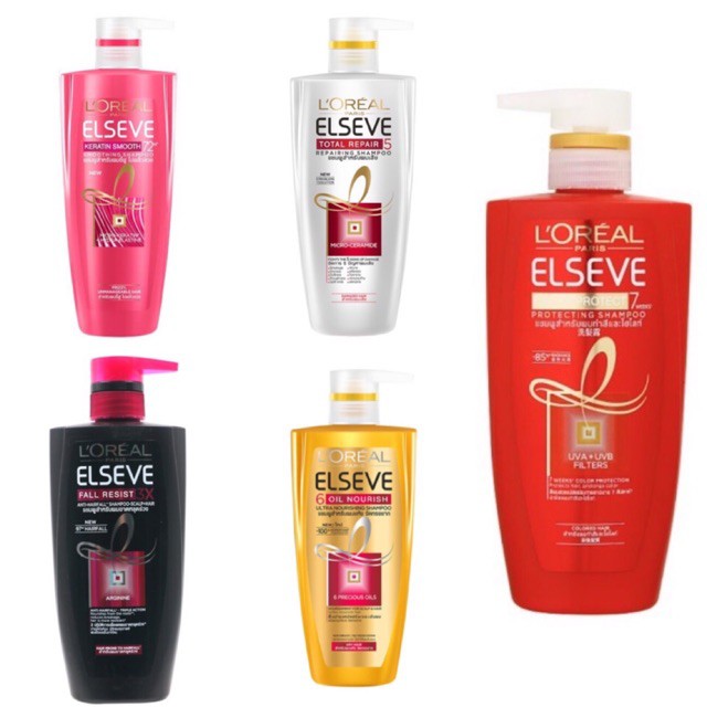 แชมพูลอรีอัล แชมพูลอริอัล แชมพู loreal (450ml) Loreal Paris Elseve Shampoo ลอรีอัล ปารีส เอลแซฟ แชมพ
