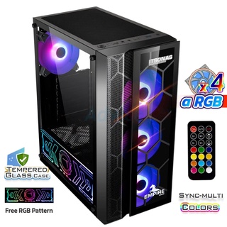 เคสคอมไฟ RGB ATX CASE (NP) ITSONAS EMPIRE ARGB (BLACK)