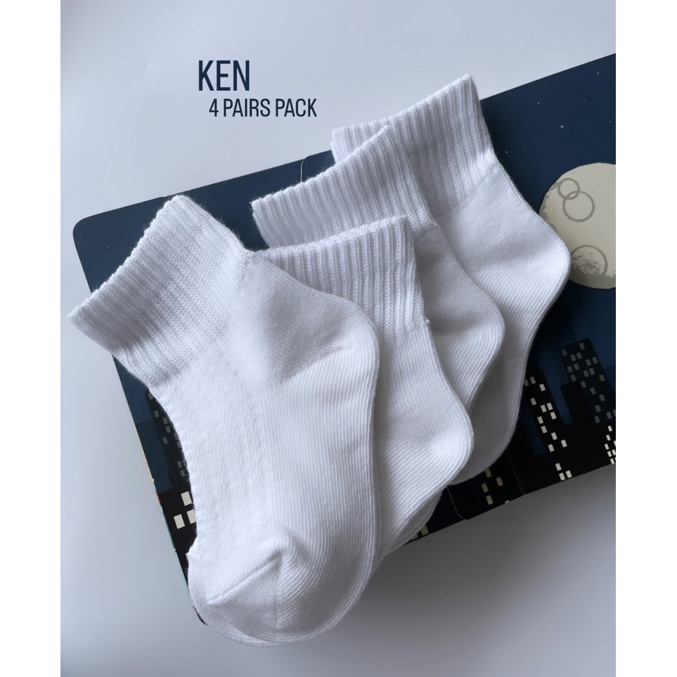 ถุงเท้าเด็ก รุ่น Ken - 4 pairs pack