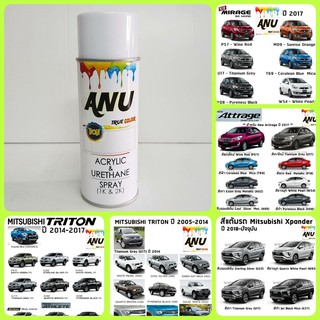 สีสเปรย์ BON Spray ANU MITSUBISHI สีพ่นรถยนต์ เกรด 2K (กี่งเงา) - XPANDER, TRIRON, PARAJO, ATTRAGE, LANCER, MIRAGE