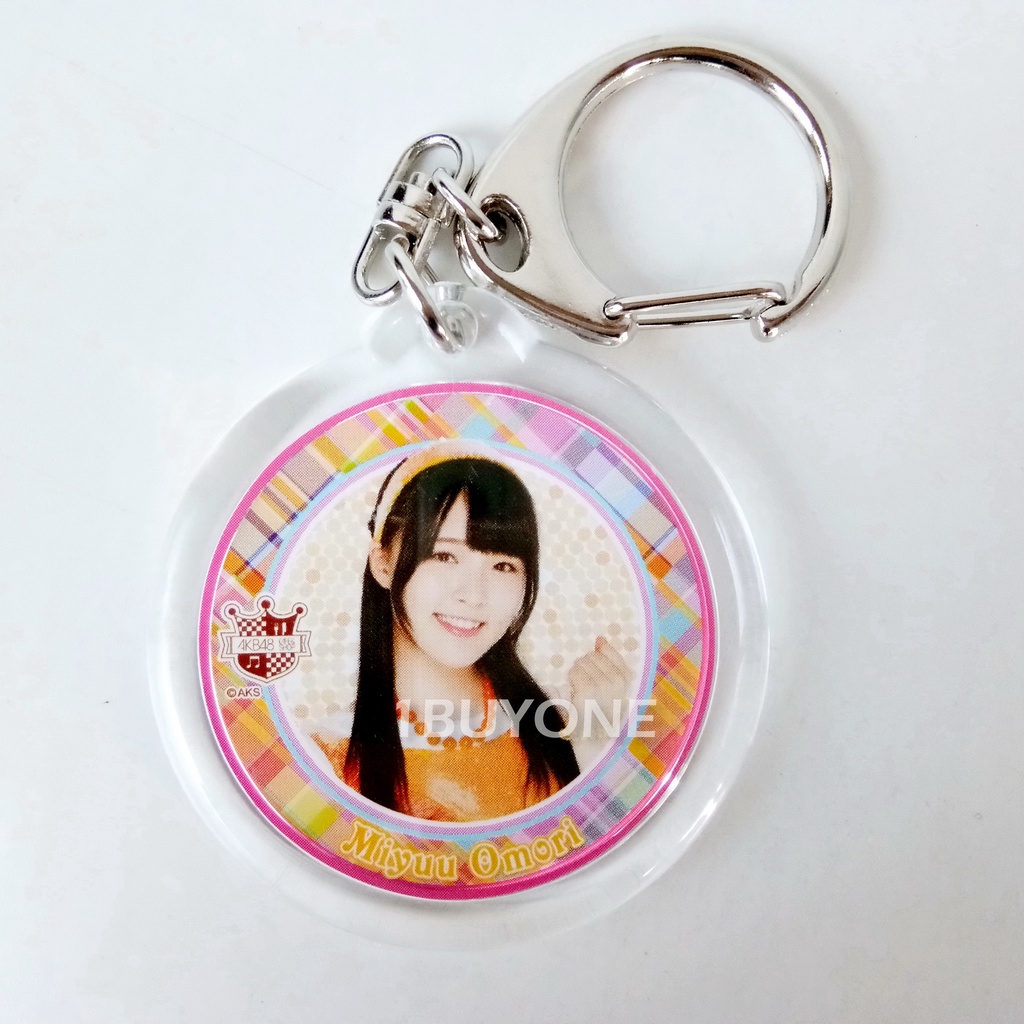 AKB48 มิยุป้ง มิยู โอโมริ พวงกุญแจ อะคริลิค Omori Miyu AKB 48 Keychain Idol Model AKS ของแท้