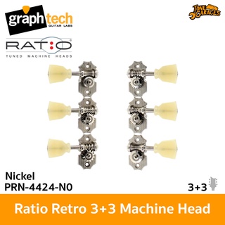 Graph Tech Ratio 3+3 Retro Machine Head PRN-4424-N0 ลูกบิดกีต้าร์ วินเทจ 3L+3R