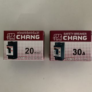 เบรกเกอร์ ช้าง chang 2p 20a,2p 30a