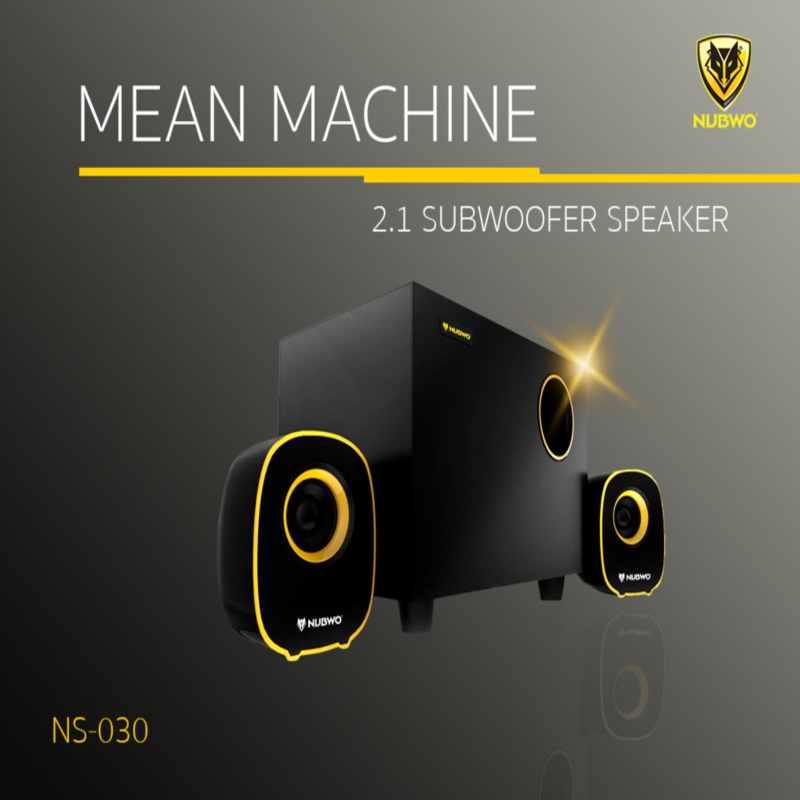ลำโพง NUBWO USB Speaker 2.1 Mean Machine NS-030