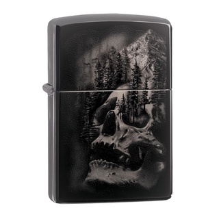 Zippo ไฟแช็กรุ่น 49141 Skull Mountain ของแท้ รับประกันตลอดชีวิต นำเข้าและจำหน่ายโดยตัวแทนจำหน่าย