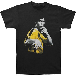 ใหม่ เสื้อยืดแขนสั้น ผ้าฝ้าย พิมพ์ลาย Bruce Lee Hooowah สีดํา สําหรับผู้ชาย และผู้หญิง