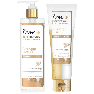 โดฟ แฮร์ เทอราพี แชมพู 380 มล. + ครีมนวด 230 มล. Dove Hair Therapy Shampoo 380 ml. + Conditioner 230 ml. (เลือกสูตรด้านใน)