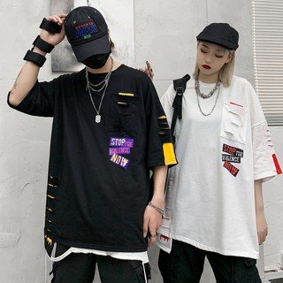 เสื้อ Oversize แต่งขาด แนวสตรีท