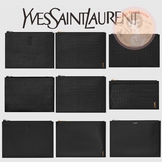 Shopee เครื่องใช้ในบ้าน ราคาถูก ของแท้ 100% 🎁YSL/Yves Saint Laurent Brand New Classic Saint Laurent PARIS Black Leather