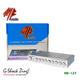 MB AUDIO ปรีแอมป์/preamp (ปุ่มกดเก็บได้) แยกซับอิสระ MB AUDIO รุ่น MB-127