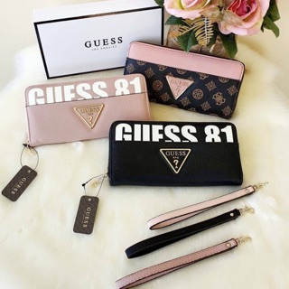 (new)GUESS KAMRYN LOGO MAXI WALLET  แท้💯outlet