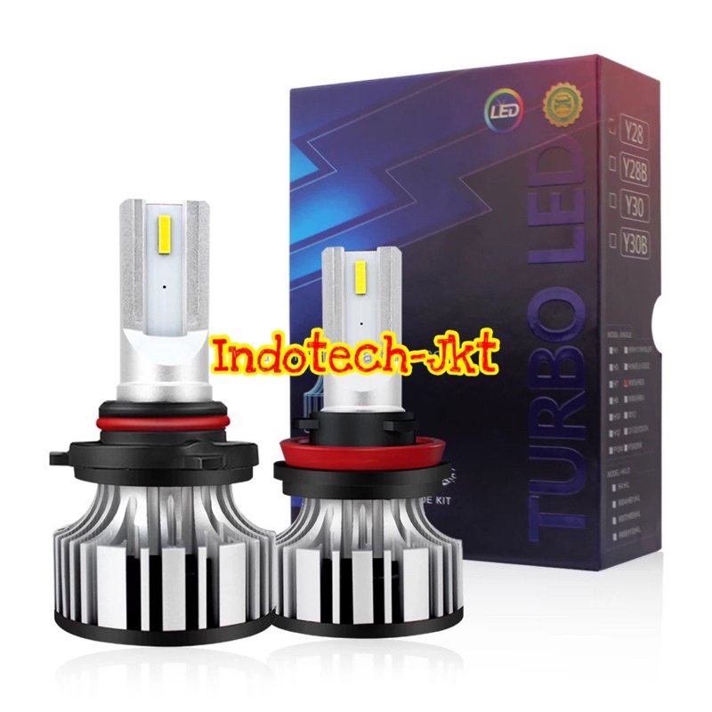 H4 H11/H16 Turbo Led 8000 Lumen 80 วัตต์ไฟ LED รถยนต์