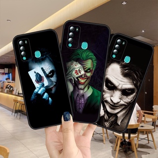 47-1 Joker เคส ITEL P37 A37 A26 A55 A56 Vision 1 2 S16 Plus Pro เคสโทรศัพท์สีดำด้าน เคสซิลิโคนอ่อนนุ่มใหม่ TPU เคสกล้อง