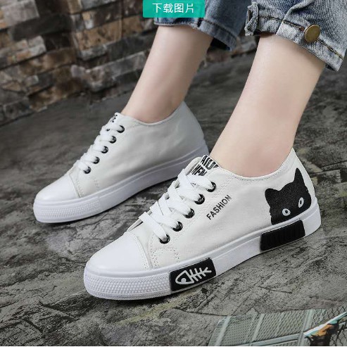 รองเท้าผ้าใบ หุ้มส้นแฟชั่นผู้หญิง No.A094
