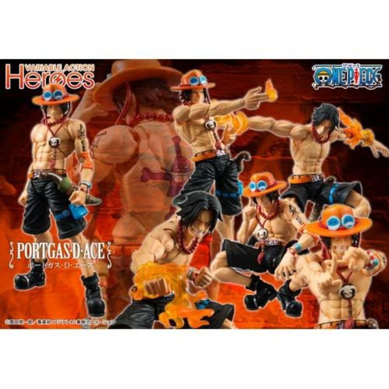 ☣️ New Portgas D Ace One Piece Megahouse VAH Variable Action Heroes P.O.P Portrait of Pirates วันพีช #EXO.Killer