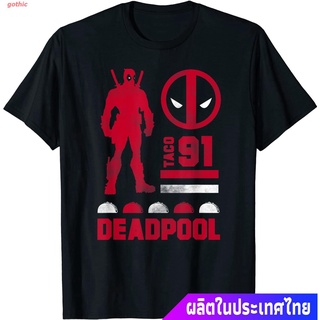 เสื้อยืดยอดนิยม Marvel Deadpool Taco 91 Graphic T-Shirt Popular T-shirts