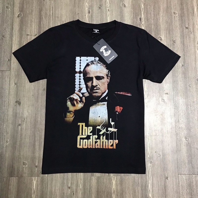 【hot tshirts】เสื้อยืดผ้าฝ้าย เสื้อยืด พิมพ์ลายภาพยนตร์ The Godfather Don Corleone2022
