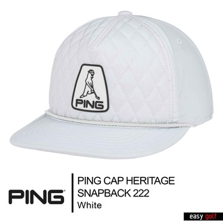 PING CAP HERITAGE SNAPBACK 222 LIMITED PING CAP MEN หมวกกอล์ฟ หมวกกีฬาผู้ชาย