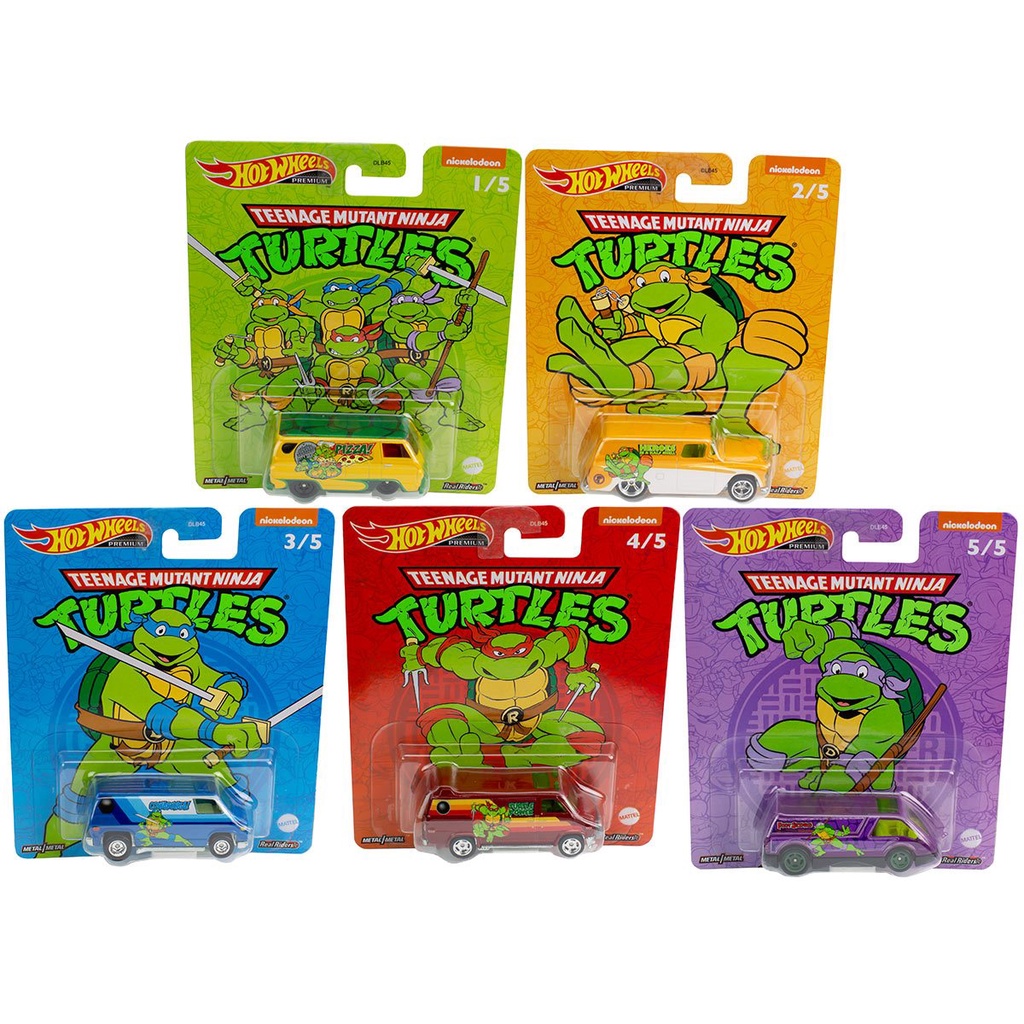 HOT WHEELS POP CULTURE TEENAGE MUTAN NINJA TURTLES MIX VEHICLES CASE