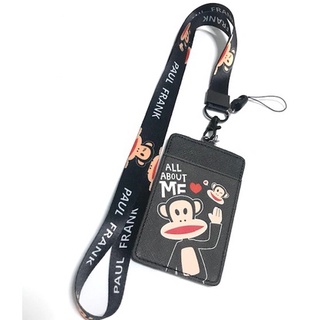 PAUL  FRANK BB สายคล้องคอ สายคล้องบัตร ที่ใส่บัตร ซองใส่บัตร ที่ใส่บัตร พร้อมสายคล้องคอ ลาย PAUL FRANK  งานดี  BY PMYL