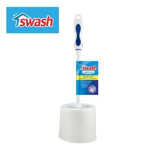 SWASH Toilet Brush Set สวอช แปรงขัดชักโครกแบบกลมพร้อมที่เก็บ