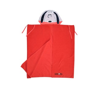 OCEAN TOYS หมอนผ้าห่มมีฮู้ด Snoopy สีแดง หมอน หมอน เครื่องนอน บ้าน