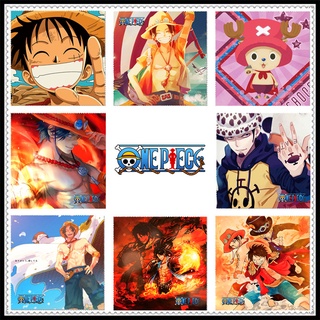 ★ One Piece - อะนิเมะทําความสะอาดแว่นตา ★ ผ้าเช็ดทําความสะอาดแว่นตา เลนส์โทรศัพท์ 1 ชิ้น