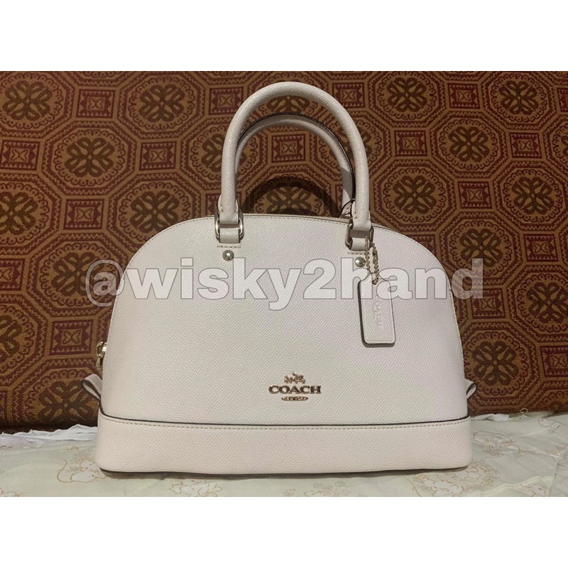 กระเป๋า COACH รุ่น F57555 MINI SIERRA SATCHEL IN CROSSGRAIN LEATHER 👜