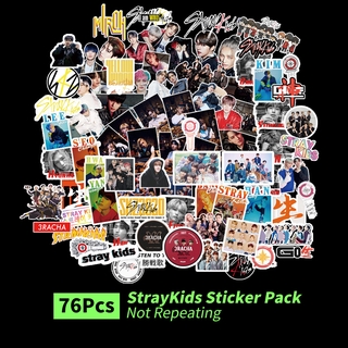 สติ๊กเกอร์ 76pcs/set StrayKids sticker Cute cartoon graffiti stickers ins star surrounding suitcase stickers