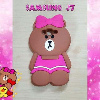 พร้อมส่งเคสซิลิโคนรูปตัวหมีChocoสำหรับซัมซุงJ7