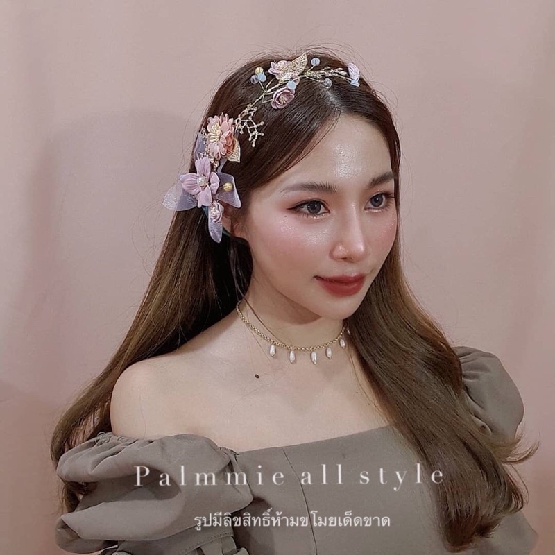 ที่คาดผมเจ้าสาว​ หรือใส่ออกงาน​ ปัง!! ดีเทลเป็นดอกไม้กระดาษสีพาสเทล ดูสวยละมุนมากค่ะ