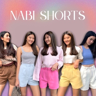 Nabi shorts - กางเกงขาสั้นเอวสูง 2 จีบ (Defect Sale)