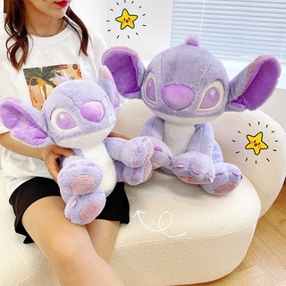 Kawaii Lilo and Stitch ตุ๊กตานุ่ม สีม่วง วาเลนไทน์ พิกซาร์น่ารัก ของเล่นยัดไส้ สําหรับเด็ก ของขวัญ