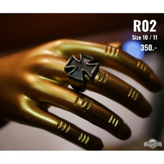 แหวนสแตนเลส​ R02  Oldman​ แท้​ 100%