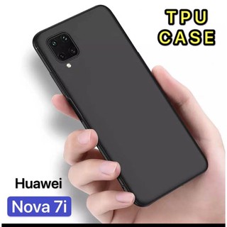 [ส่งจากไทย] Case Huawei Nova 7i เคสหัวเว่ย โนว่า 7i เคสนิ่มซิลิโคน TPU CASE เคส Huawei nova 7i เคสสีดํา สวยและบาง