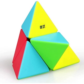 Qiyi 2x2 ลูกบาศก์ความเร็วพีระมิด QY สามเหลี่ยม ลูกบาศก์มายากล ของเล่นปริศนา สําหรับเด็ก