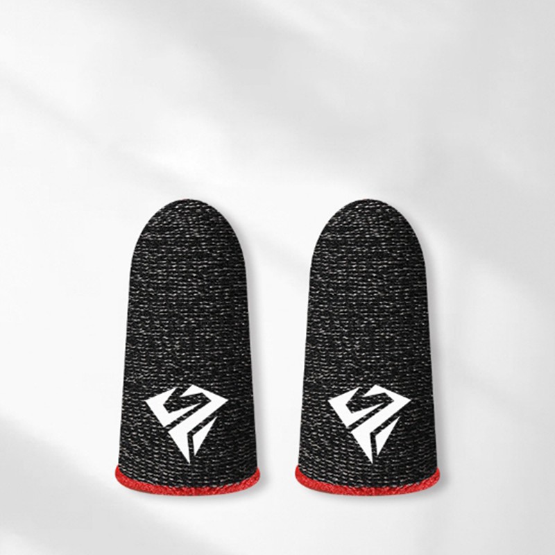 ถุงนิ้วเล่นเกม (แพ็ค1คู่)ไร้ตะเข็บกันลื่นป้องกันเหงื่อใส่สบาย Gaming Finger Sleeve เล่น PUBG ROV COD